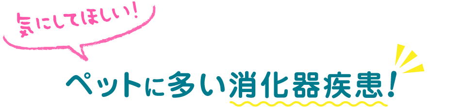 気にしてほしい！ペットに多い消化器疾患！